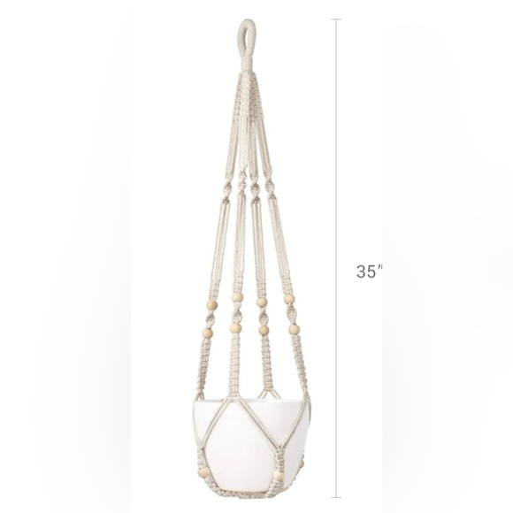 Set of Four Boho Style Plant Hangers - Picture 4 of 10